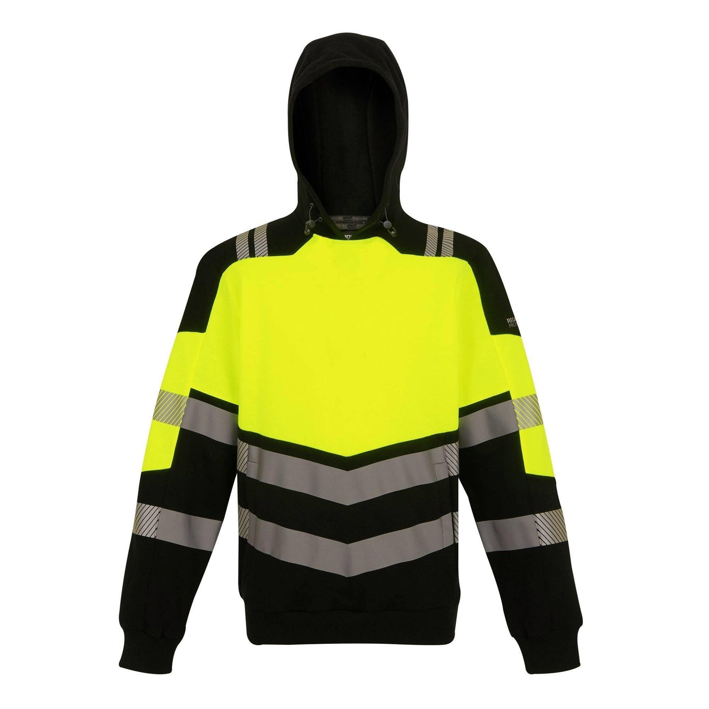 Black-Yellow - Front - Regatta Professional Mens High-Vis Hoodie