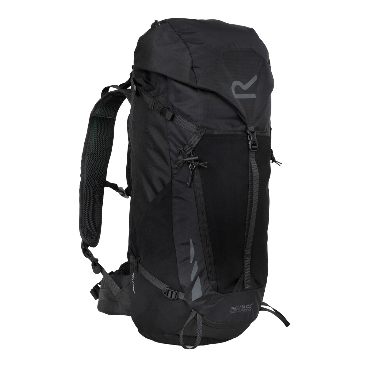 Black - Side - Regatta Blackfell IV 45L Backpack
