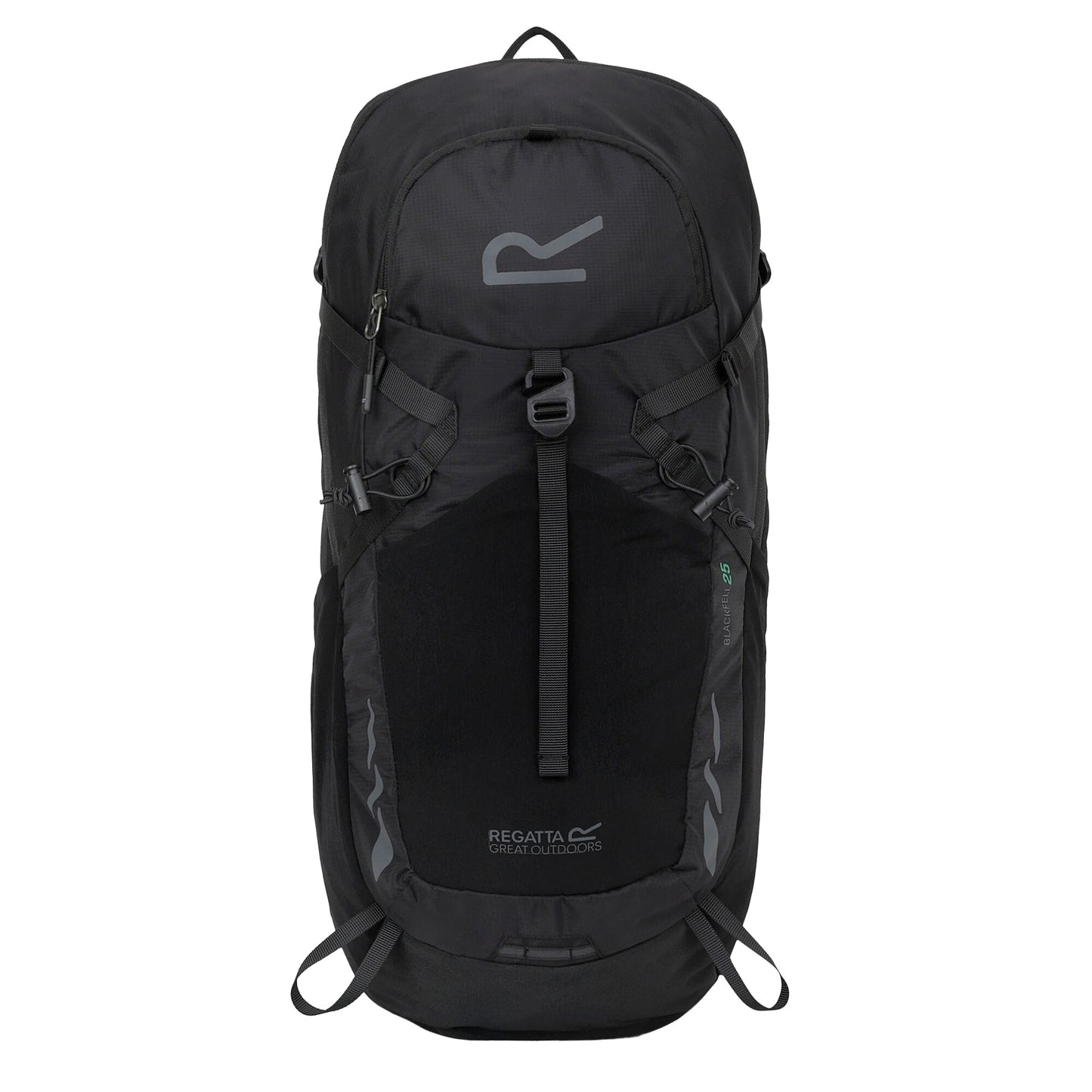 Black - Front - Regatta Blackfell IV 25L Backpack
