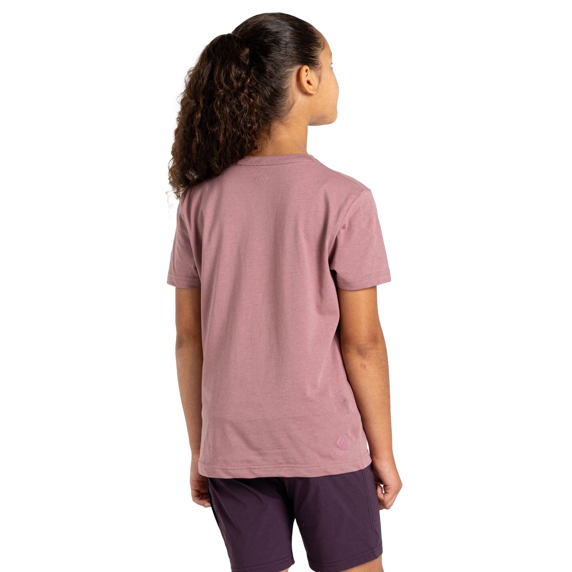 Mauve - Back - Dare 2B Childrens-Kids Trailblazer II Bicycle T-Shirt