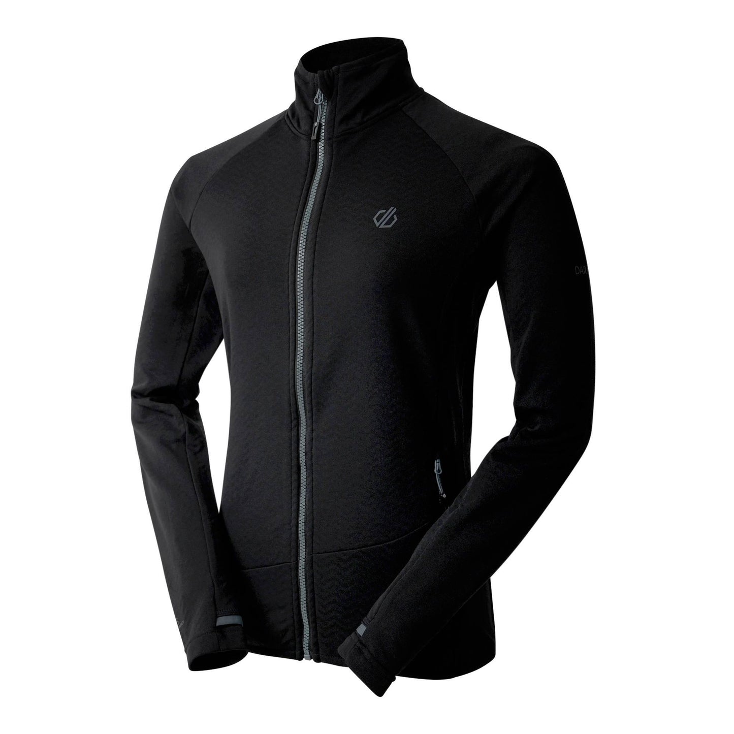 Black - Side - Dare 2B Womens-Ladies Emerging Core Stretch Base Layer Top