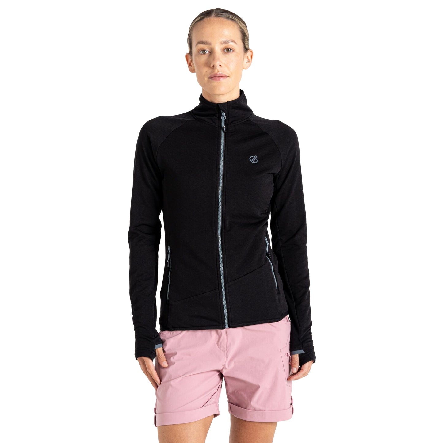 Black - Lifestyle - Dare 2B Womens-Ladies Emerging Core Stretch Base Layer Top