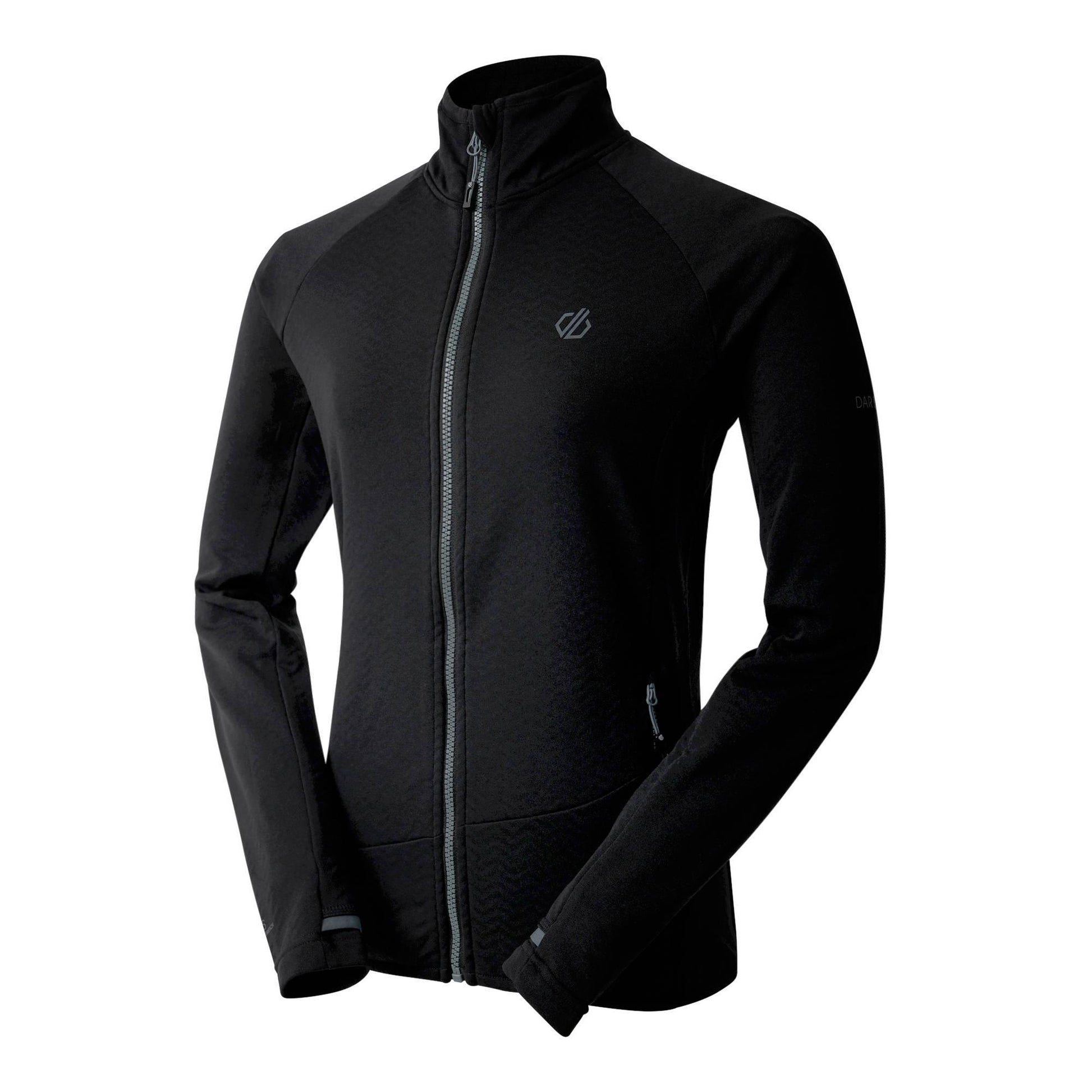 Black - Side - Dare 2B Womens-Ladies Emerging Core Stretch Base Layer Top