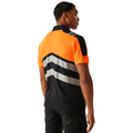 Black-Orange - Lifestyle - Regatta Professional Mens Hi-Vis Polo Shirt