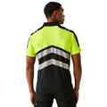 Black-Yellow - Lifestyle - Regatta Professional Mens Hi-Vis Polo Shirt