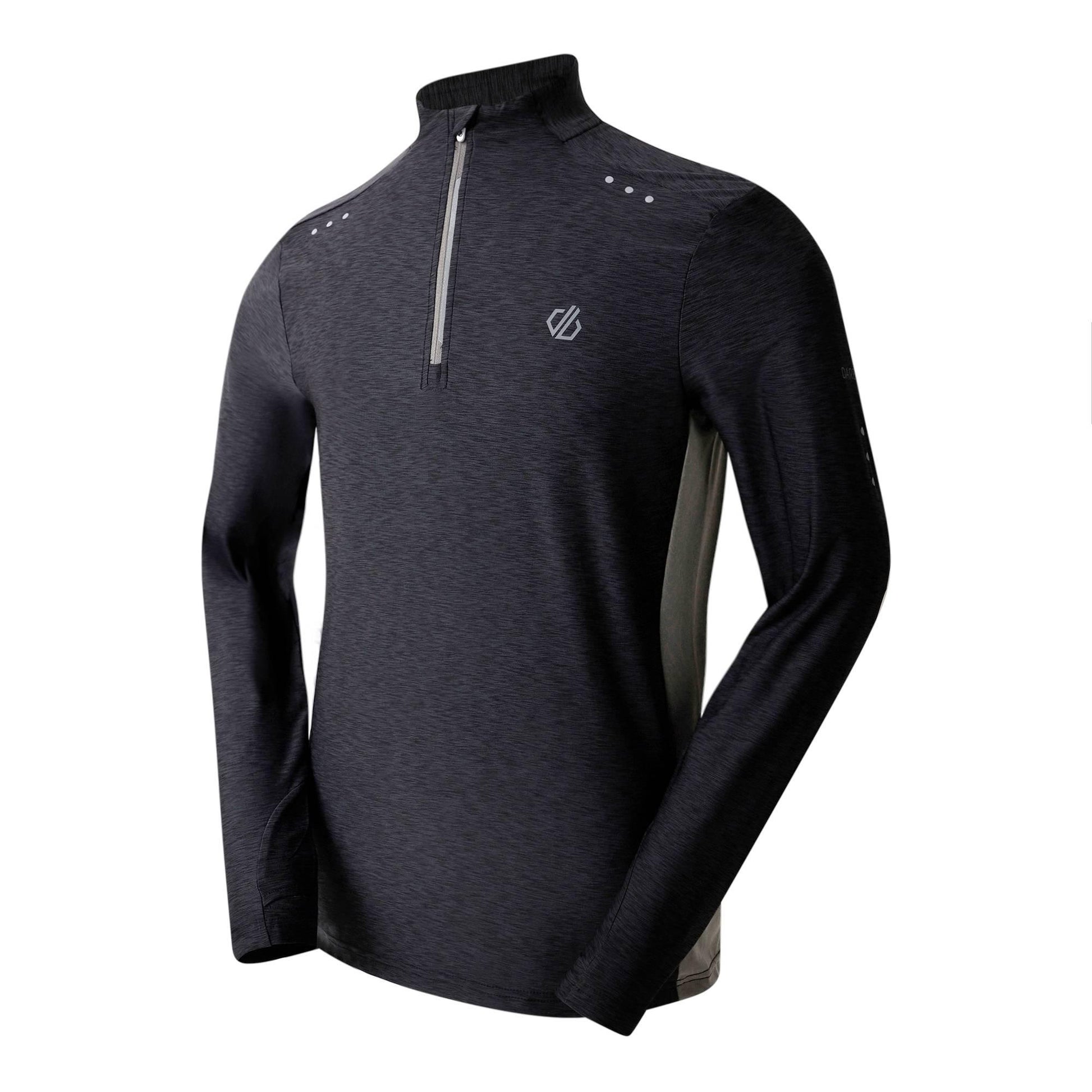 Black Marl - Close up - Dare 2B Mens Power Up III Jersey