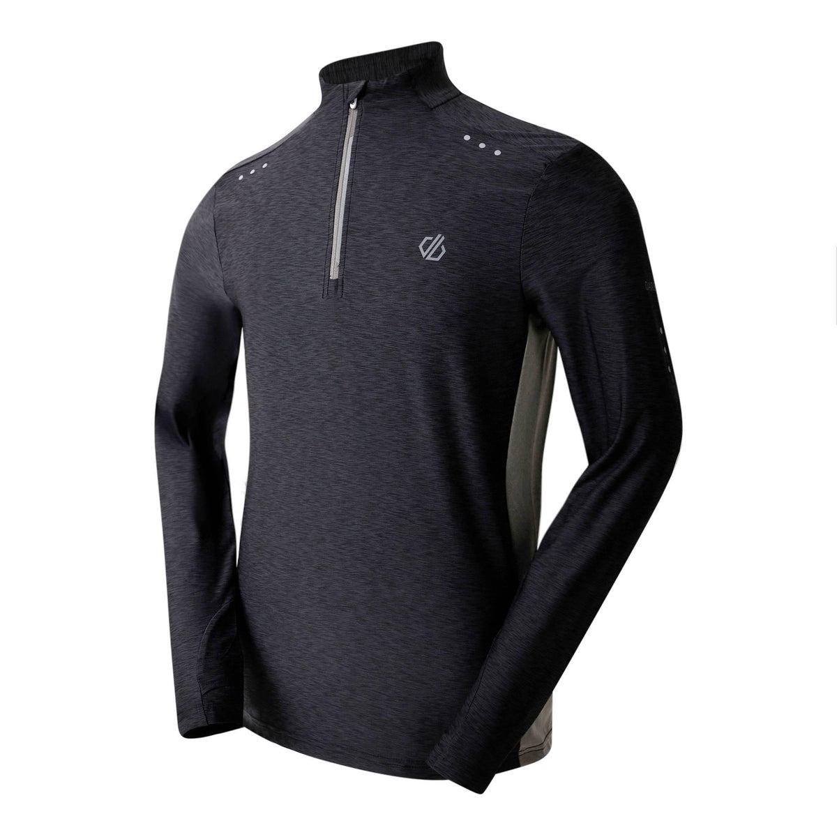 Black Marl - Close up - Dare 2B Mens Power Up III Jersey