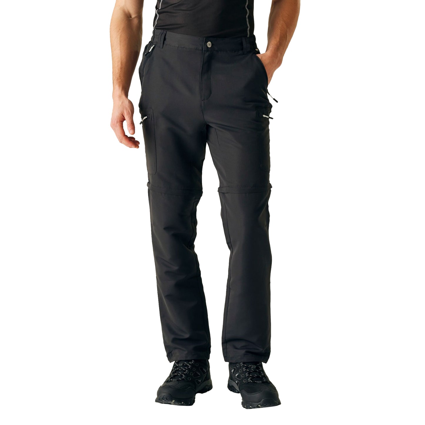 Ash - Lifestyle - Regatta Mens Leesville III Zip-Off Hiking Trousers