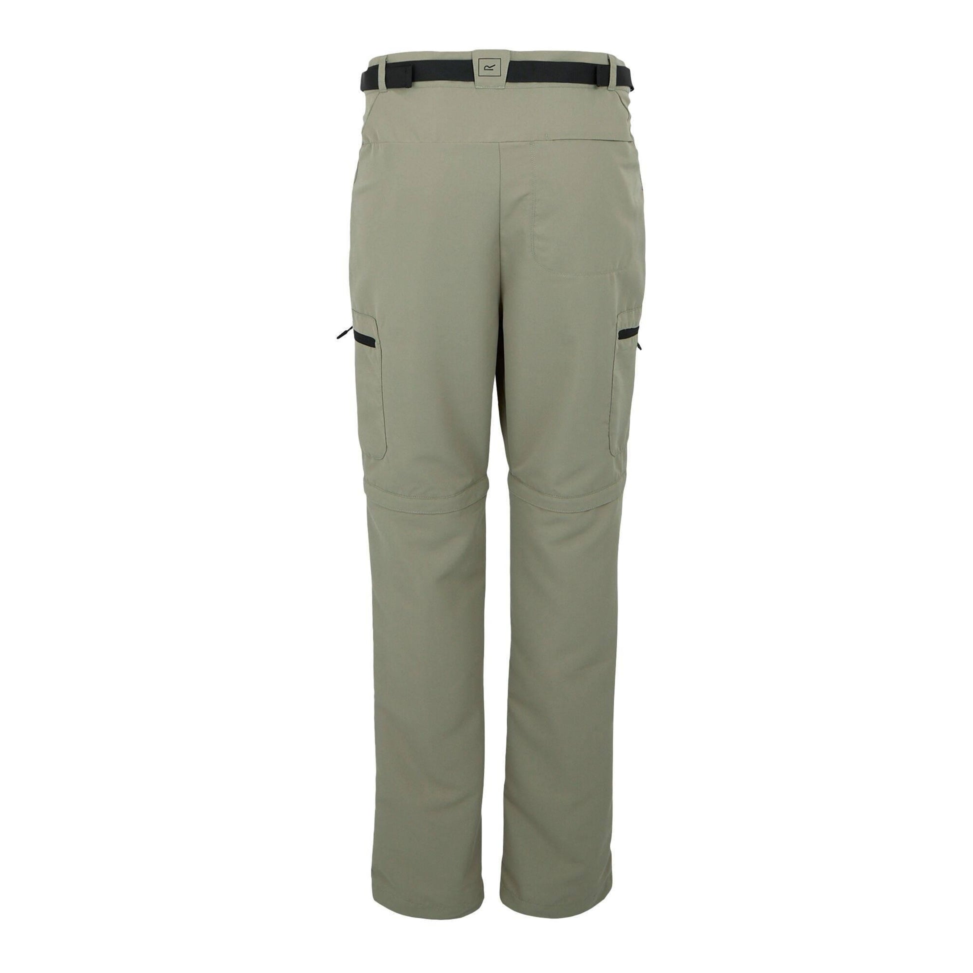 Golden Sand - Back - Regatta Mens Leesville III Zip-Off Hiking Trousers