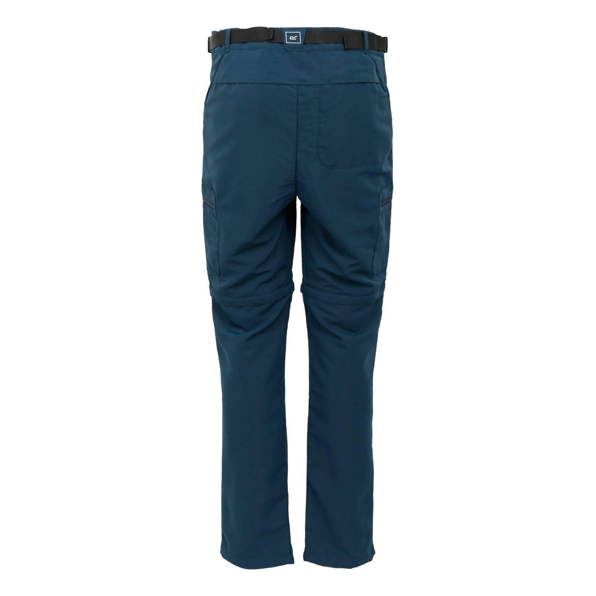 Moonlight Denim - Back - Regatta Mens Leesville III Zip-Off Hiking Trousers