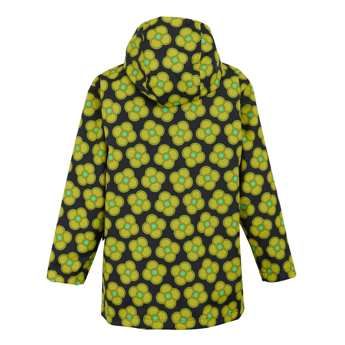 Navy - Back - Regatta Childrens-Kids Orla Kiely Swing Spinning Flower Waterproof Jacket