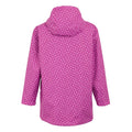 Lilac Cream - Back - Regatta Childrens-Kids Orla Kiely Swing Jasmine Flower Waterproof Jacket