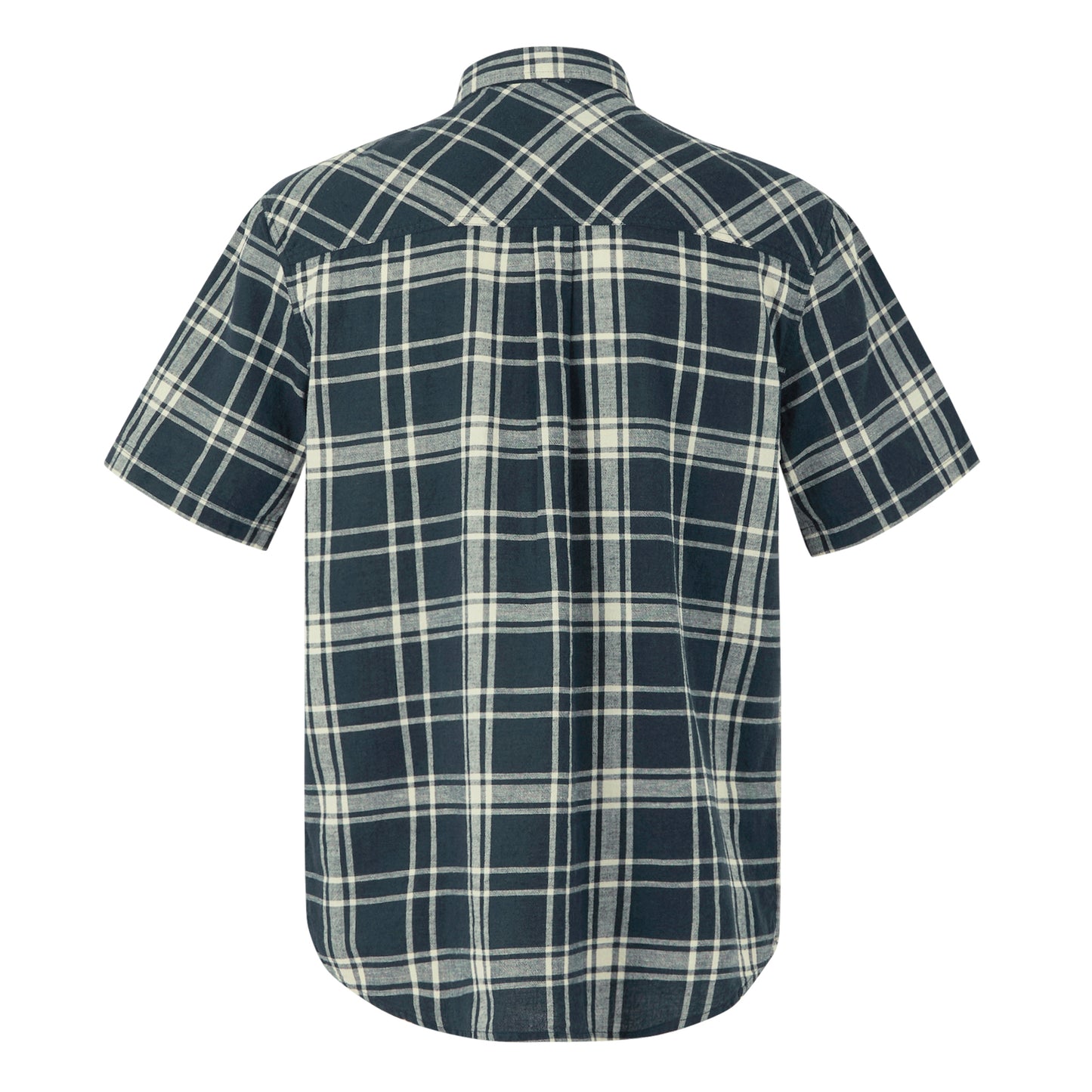 Navy - Back - Regatta Mens Loran Short-Sleeved Shirt