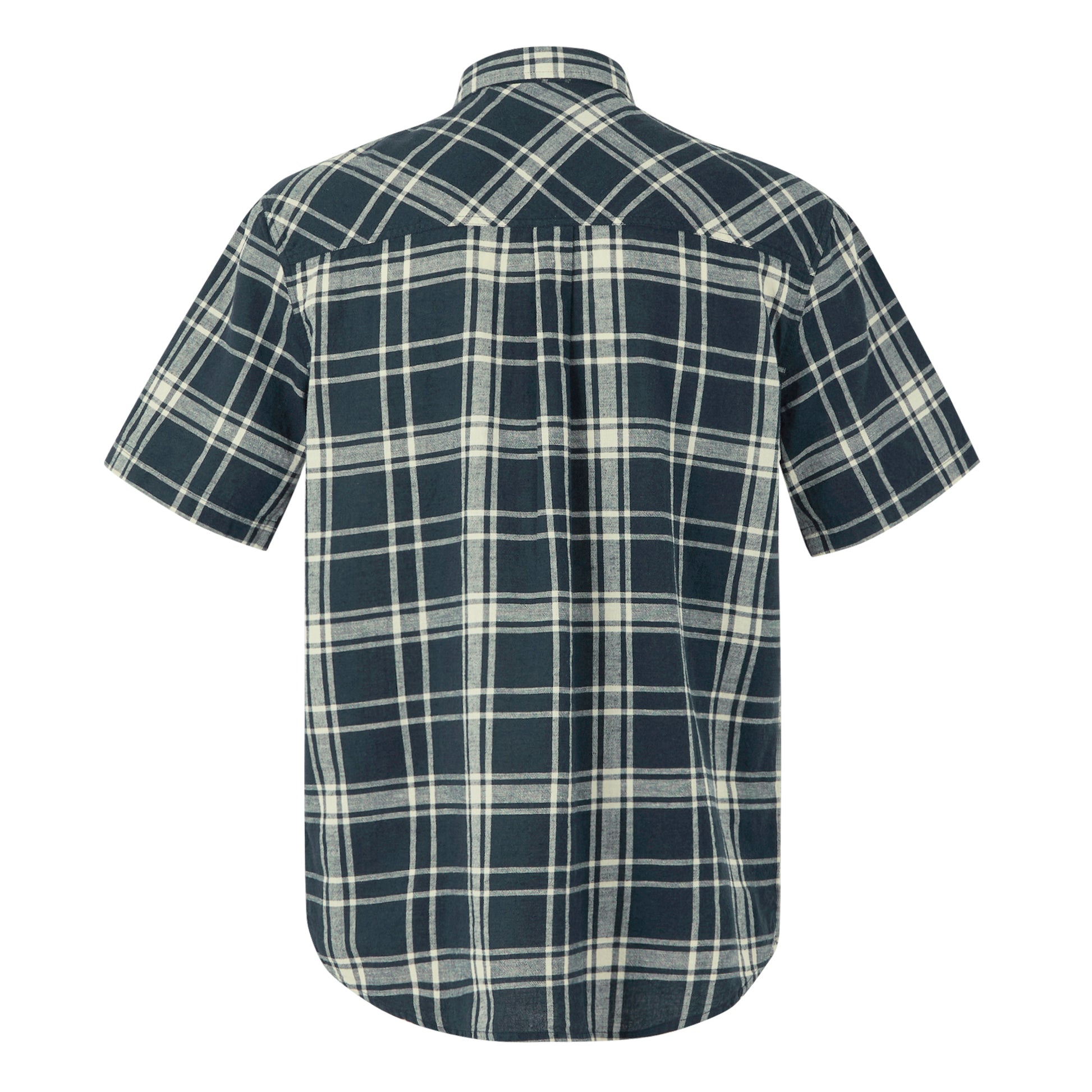 Navy - Back - Regatta Mens Loran Short-Sleeved Shirt
