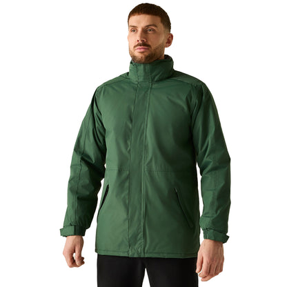 Dark Green - Side - Regatta Professional Mens Plain Waterproof Parka