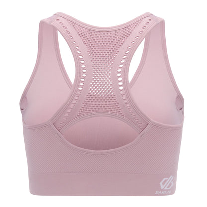 Mauve Shadow - Side - Dare 2B Womens-Ladies React Sports Bra