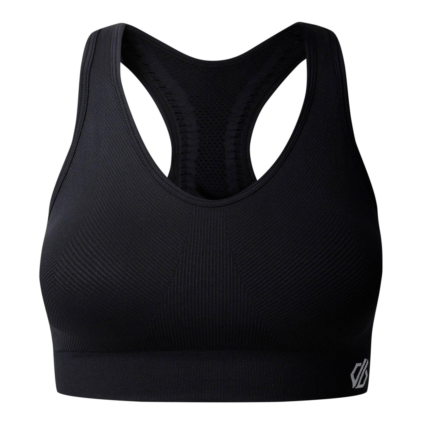 Black - Front - Dare 2B Womens-Ladies React Sports Bra