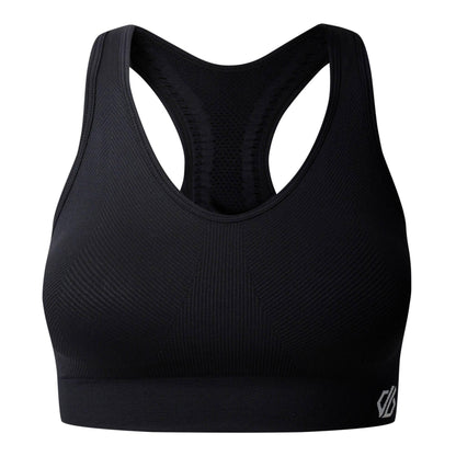 Black - Front - Dare 2B Womens-Ladies React Sports Bra