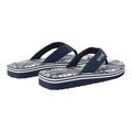 Navy - Back - Regatta Mens Rico Leaf Flip Flops