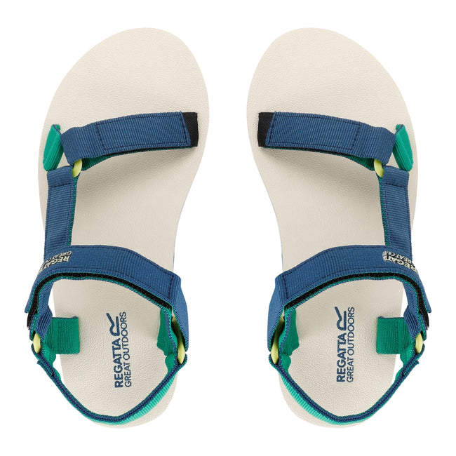 Blue-Green - Pack Shot - Regatta Womens-Ladies Vendeavour Sandals