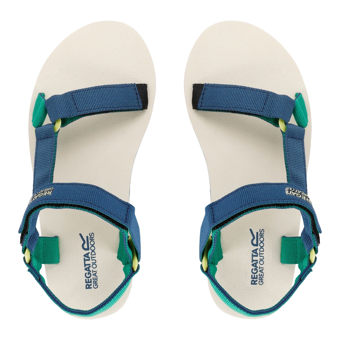 Blue-Green - Pack Shot - Regatta Womens-Ladies Vendeavour Sandals