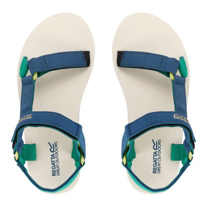 Blue-Green - Pack Shot - Regatta Womens-Ladies Vendeavour Sandals