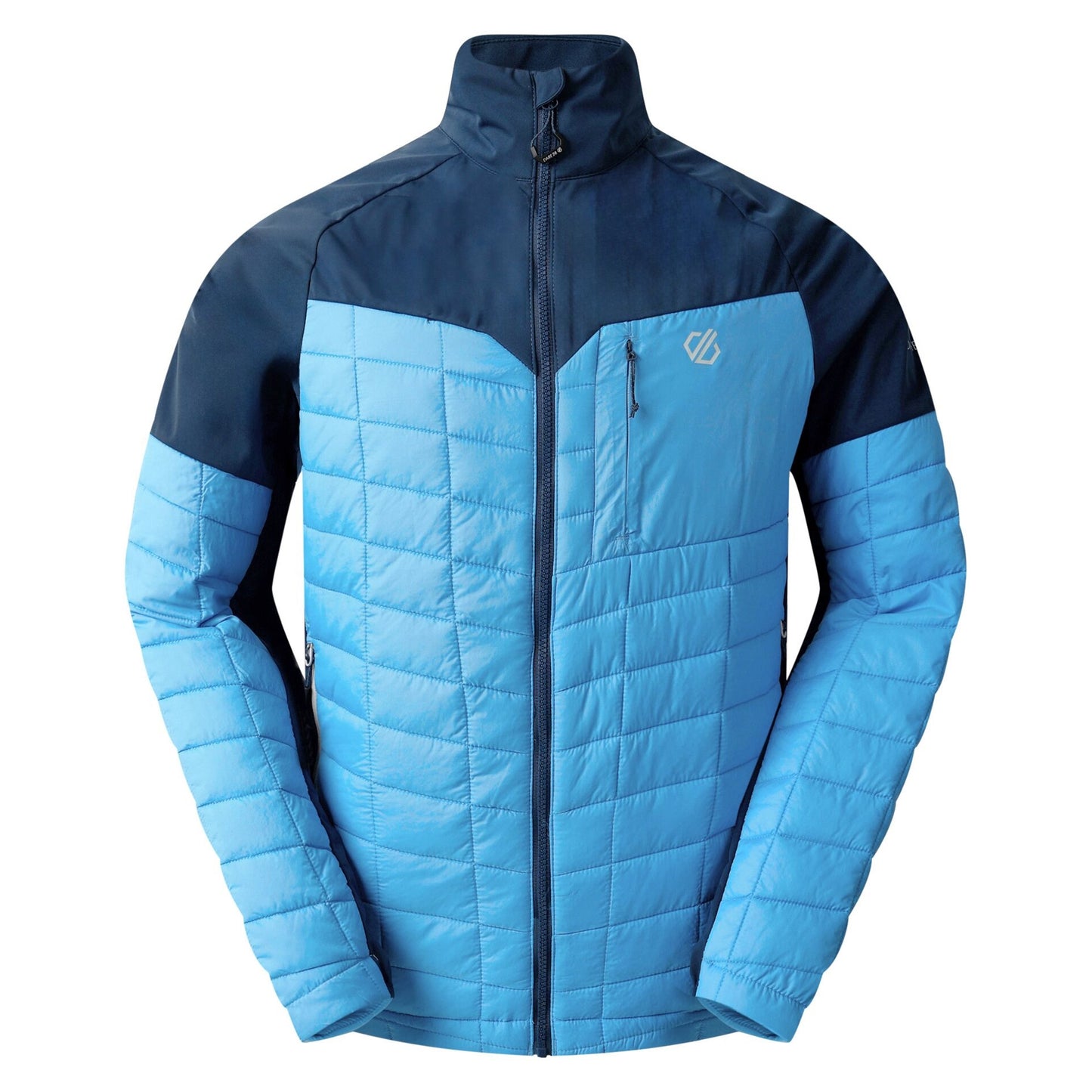 Moonlight Denim-Heritage Blue - Front - Dare 2B Mens Mountaineer II Quilted Hybrid Jacket