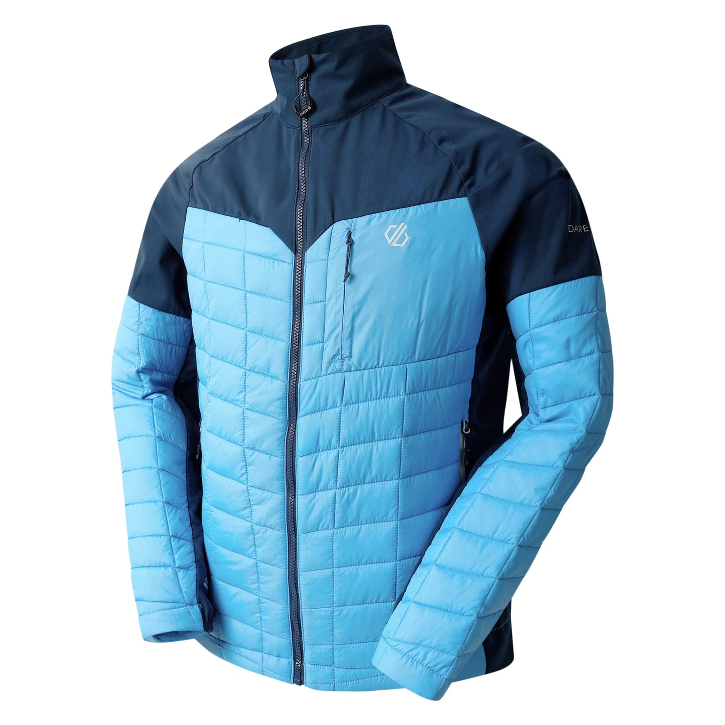 Moonlight Denim-Heritage Blue - Side - Dare 2B Mens Mountaineer II Quilted Hybrid Jacket