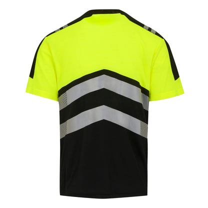 Black-Yellow - Back - Regatta Professional Mens High-Vis T-Shirt