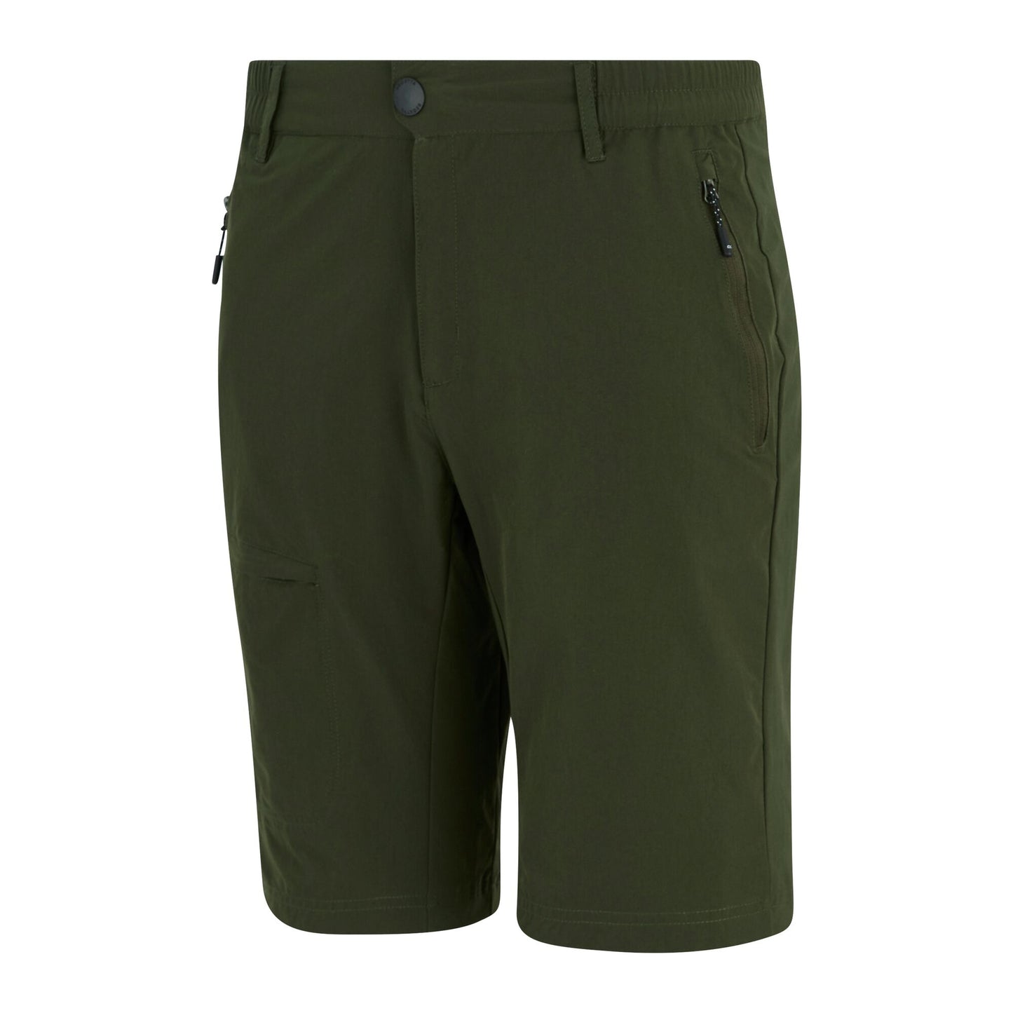 Dark Khaki - Side - Regatta Mens Highton II Long Length Walking Casual Shorts