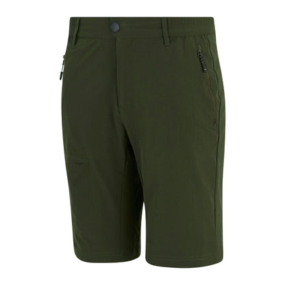 Dark Khaki - Side - Regatta Mens Highton II Long Length Walking Casual Shorts
