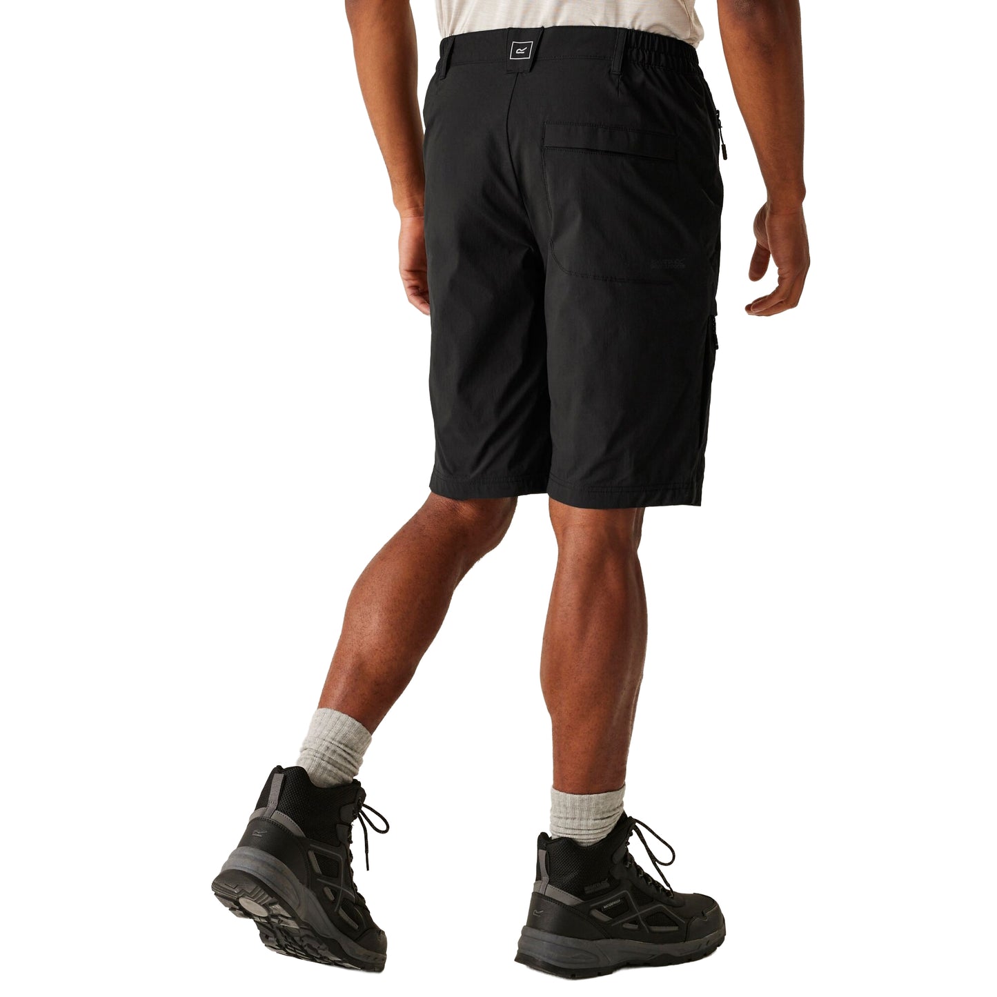 Black - Lifestyle - Regatta Mens Highton II Long Length Walking Casual Shorts
