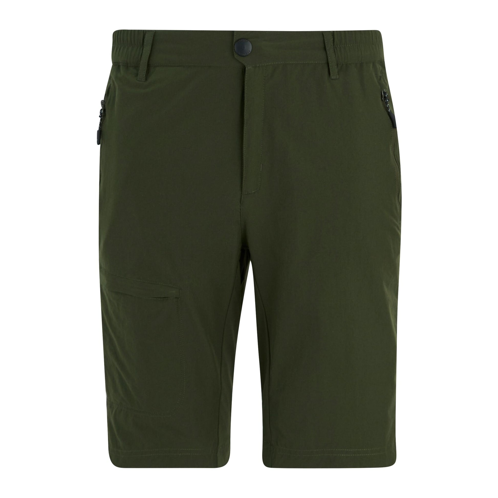 Dark Khaki - Front - Regatta Mens Highton II Long Length Walking Casual Shorts