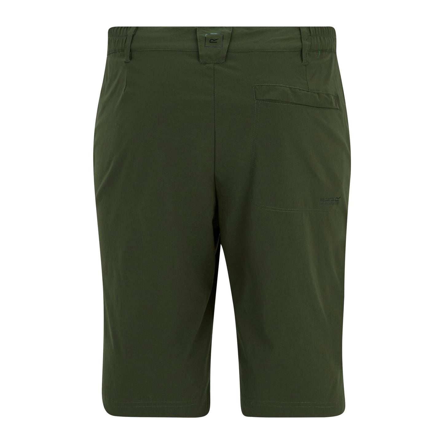 Dark Khaki - Back - Regatta Mens Highton II Long Length Walking Casual Shorts