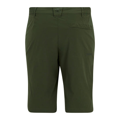 Dark Khaki - Back - Regatta Mens Highton II Long Length Walking Casual Shorts