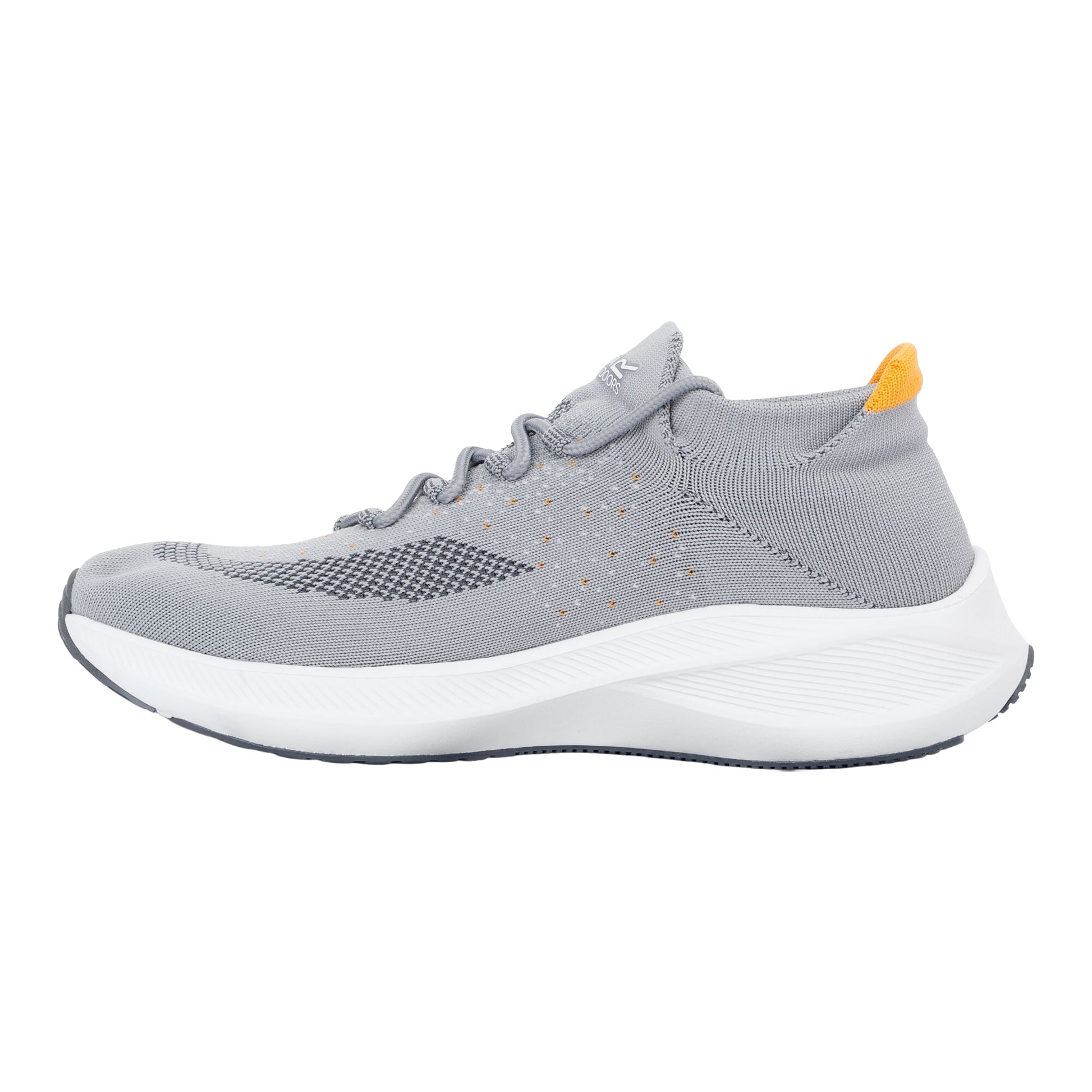 Storm Grey-Orange - Side - Regatta Mens Orton Trainers