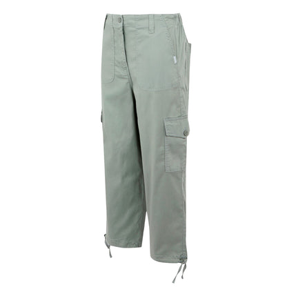 Glacier - Side - Regatta Womens-Ladies Shorebella Capri Trousers