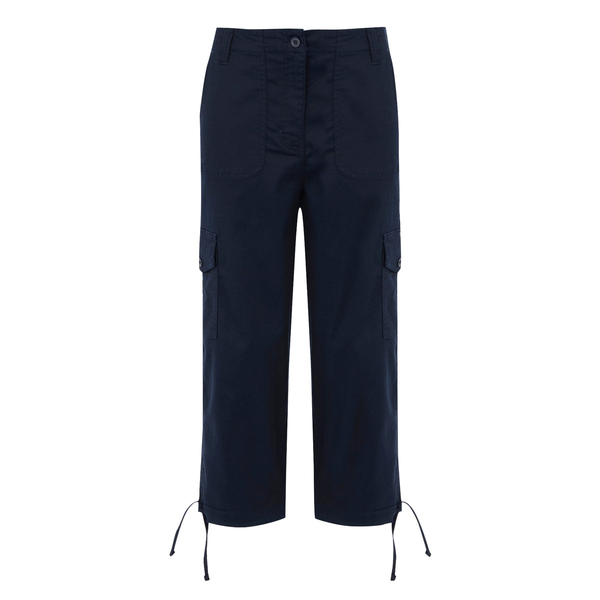 Navy - Front - Regatta Womens-Ladies Shorebella Capri Trousers