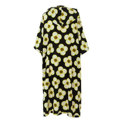 Black - Back - Regatta Womens-Ladies Orla Kiely II Spinning Flower Towelling Robe