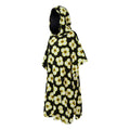 Black - Side - Regatta Womens-Ladies Orla Kiely II Spinning Flower Towelling Robe