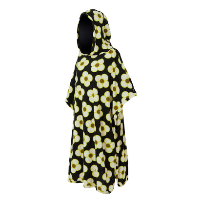 Black - Side - Regatta Womens-Ladies Orla Kiely II Spinning Flower Towelling Robe
