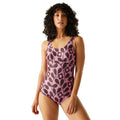 Morello - Front - Regatta Womens-Ladies Orla Kiely Jasmine Flower One Piece Swimsuit