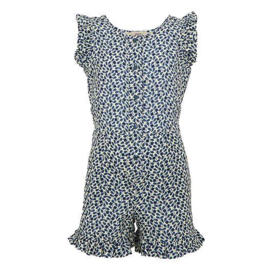 Blue - Front - Regatta Girls Orla Kiely Jasmine Flower Playsuit