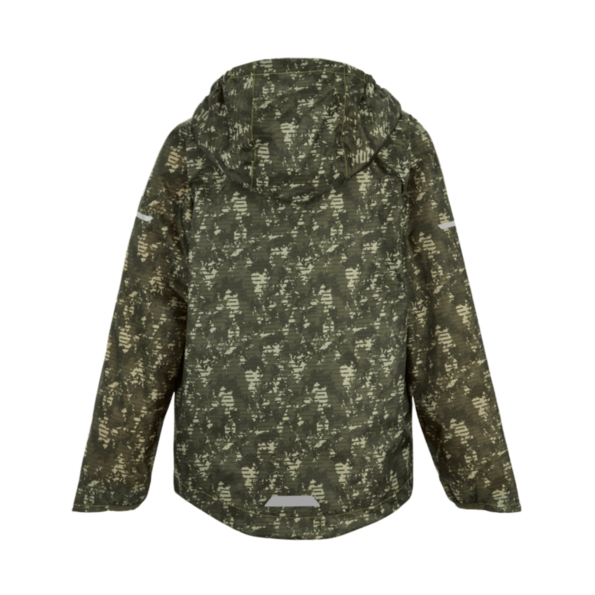 Light Sage - Back - Regatta Childrens-Kids Lever II Camo Waterproof Jacket