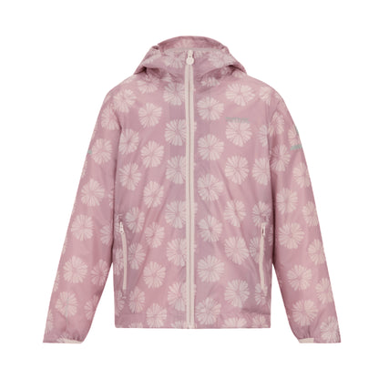 Powder Lilac-Pink Haze - Front - Regatta Childrens-Kids Lever II Camo Waterproof Jacket