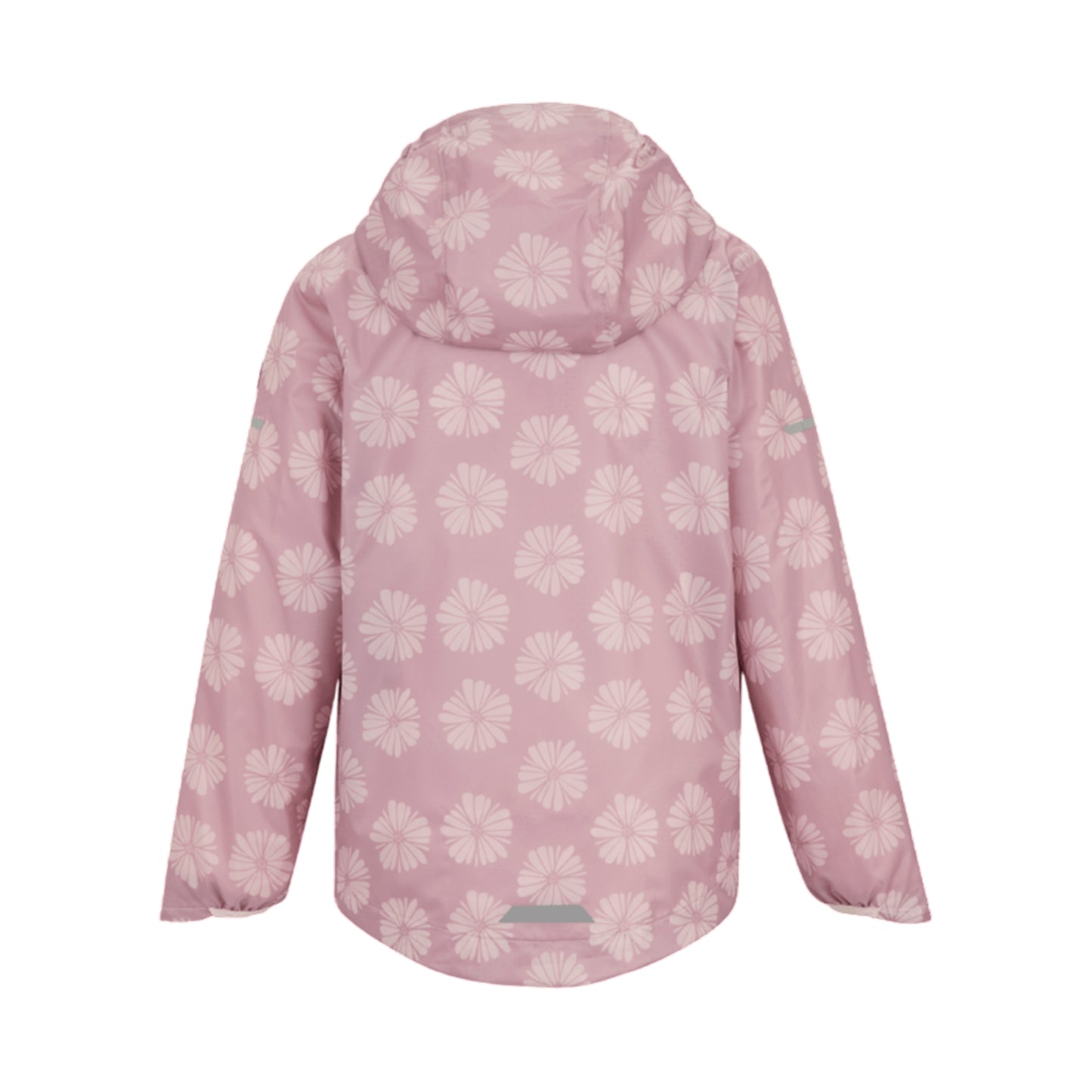 Powder Lilac-Pink Haze - Back - Regatta Childrens-Kids Lever II Camo Waterproof Jacket
