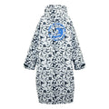 Navy-White - Back - Regatta Unisex Adult Large Floral Changing Robe