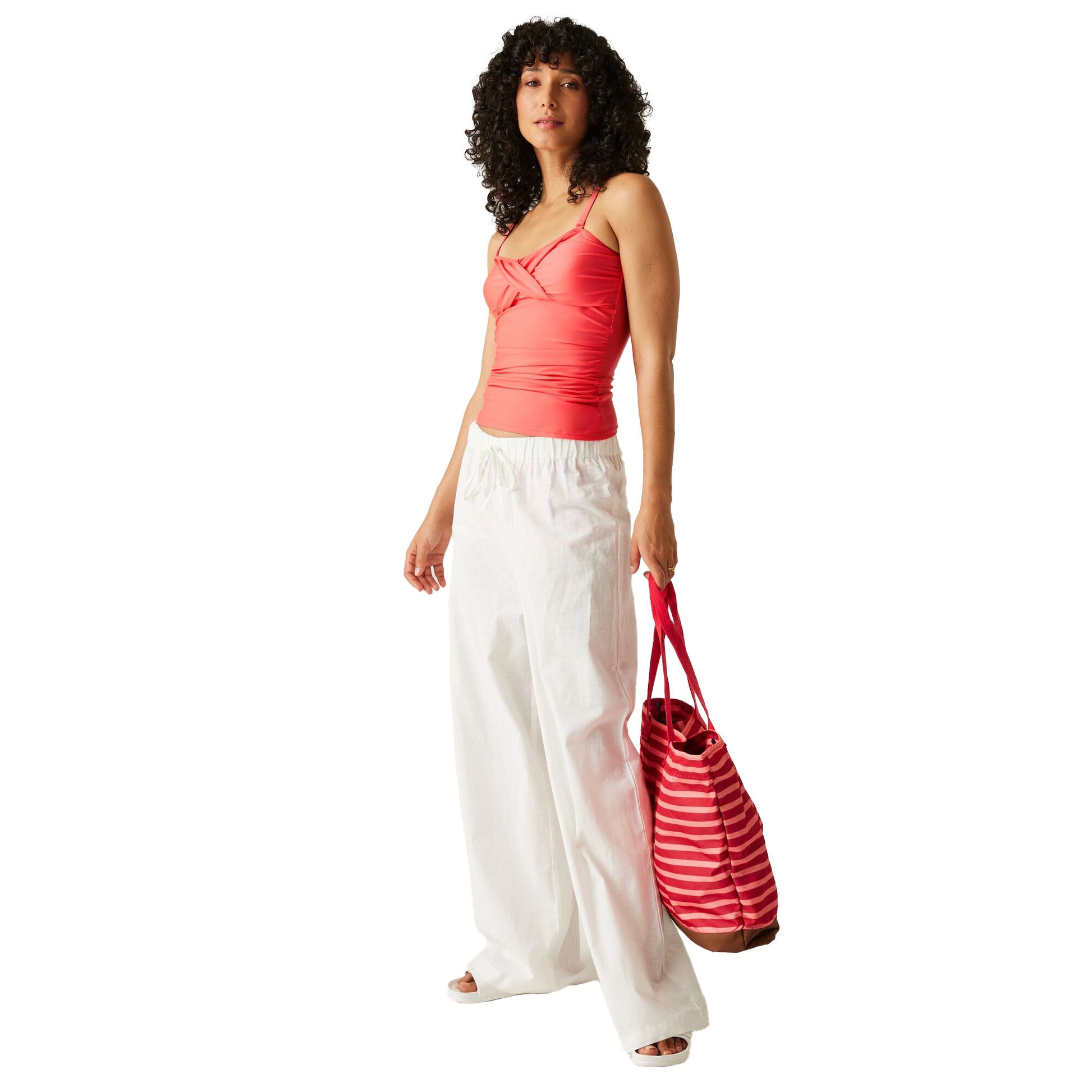 Peach Bloom - Lifestyle - Regatta Womens-Ladies Aceana III Tankini Top