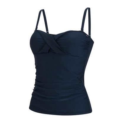 Navy - Side - Regatta Womens-Ladies Aceana III Tankini Top