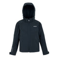 Navy - Front - Regatta Childrens-Kids Acidity VIII Soft Shell Jacket